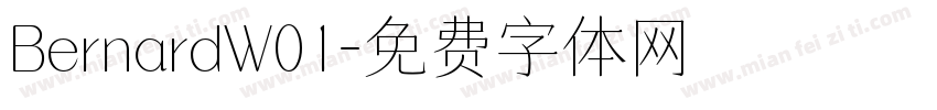 BernardW01字体转换