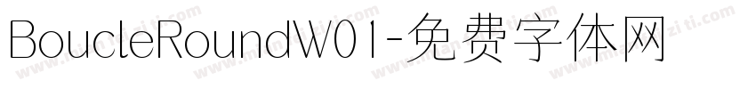 BoucleRoundW01字体转换