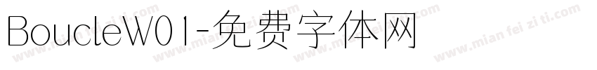 BoucleW01字体转换