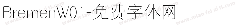 BremenW01字体转换