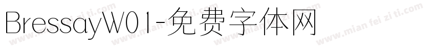 BressayW01字体转换