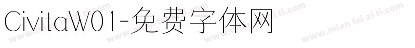 CivitaW01字体转换