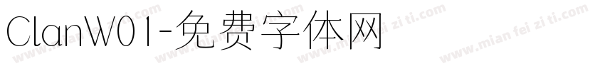 ClanW01字体转换
