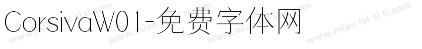 CorsivaW01字体转换