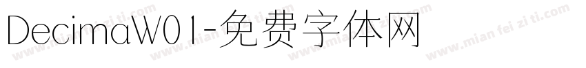 DecimaW01字体转换