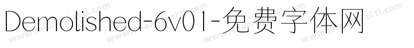 Demolished-6v01字体转换
