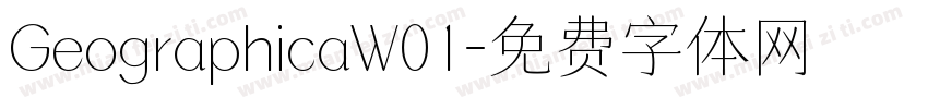 GeographicaW01字体转换