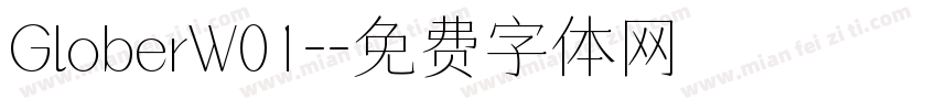 GloberW01-字体转换