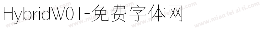HybridW01字体转换