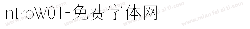 IntroW01字体转换