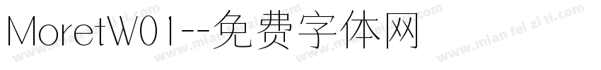 MoretW01-字体转换