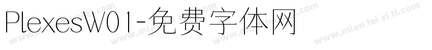 PlexesW01字体转换