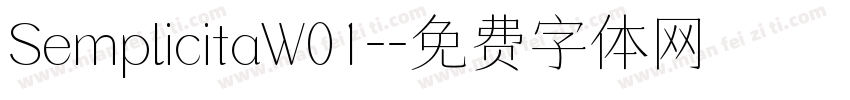 SemplicitaW01-字体转换