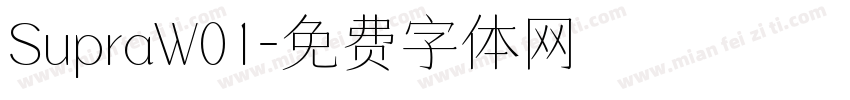 SupraW01字体转换