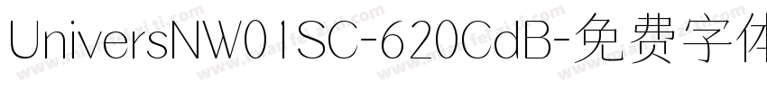 UniversNW01SC-620CdB字体转换