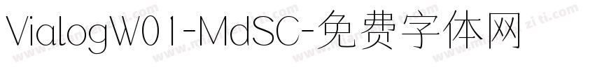 VialogW01-MdSC字体转换