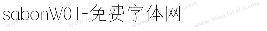 sabonW01字体转换