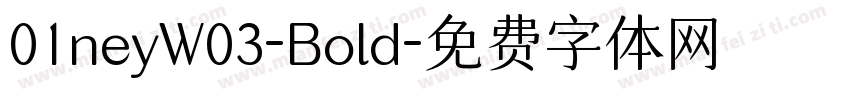 01neyW03-Bold字体转换