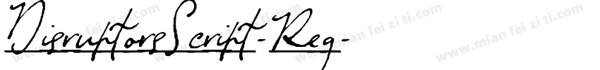DisruptorsScript-Reg字体转换