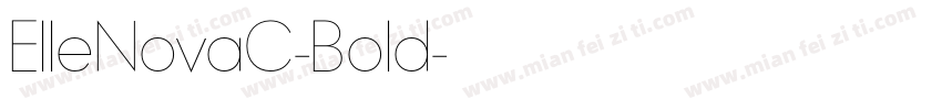 ElleNovaC-Bold字体转换