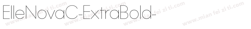 ElleNovaC-ExtraBold字体转换