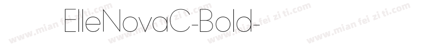 字体ElleNovaC-Bold字体转换
