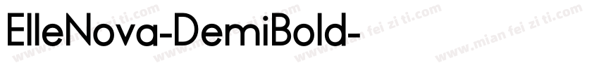 ElleNova-DemiBold字体转换