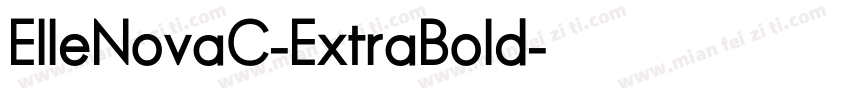 ElleNovaC-ExtraBold字体转换