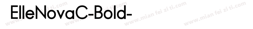字体ElleNovaC-Bold字体转换