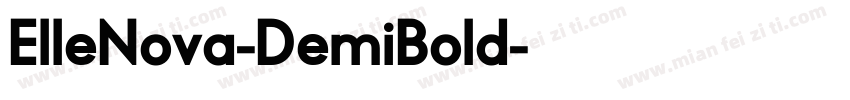 ElleNova-DemiBold字体转换
