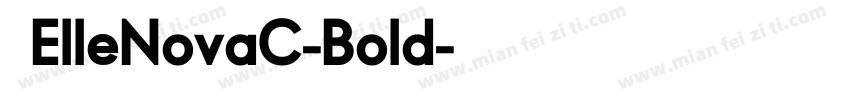 字体ElleNovaC-Bold字体转换
