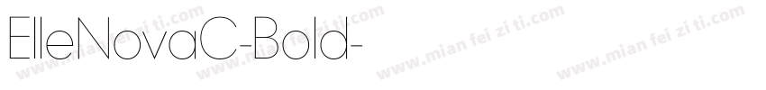 ElleNovaC-Bold字体转换
