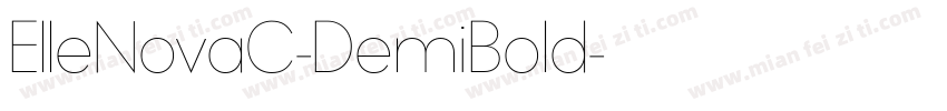 ElleNovaC-DemiBold字体转换