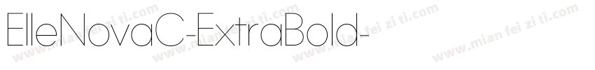 ElleNovaC-ExtraBold字体转换