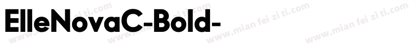 ElleNovaC-Bold字体转换