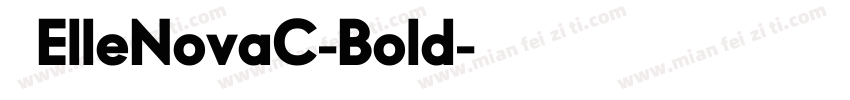 字体ElleNovaC-Bold字体转换