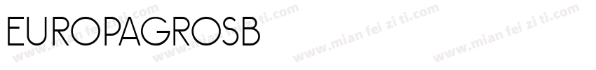 EuropaGroSB字体转换