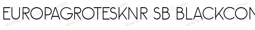 EuropaGroteskNr2SB-BlackCond字体转换