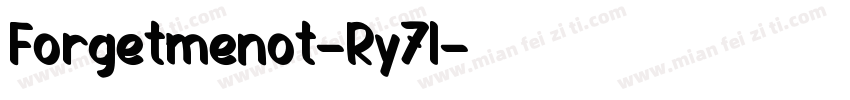 Forgetmenot-Ry7l字体转换