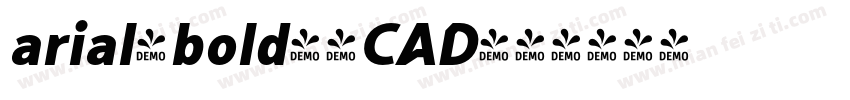 arial-bold字体CAD字体转换
