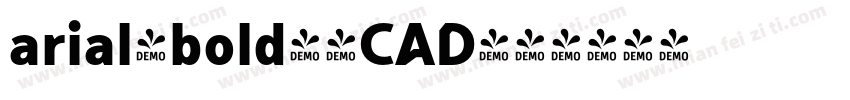 arial-bold字体CAD字体转换