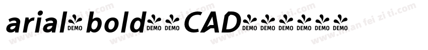 arial-bold字体CAD字体转换