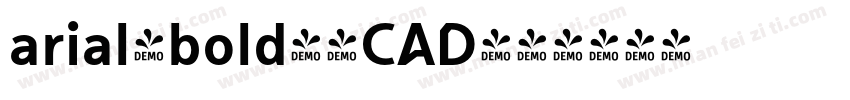 arial-bold字体CAD字体转换