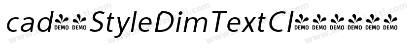 cad赫思StyleDimTextCI字体转换