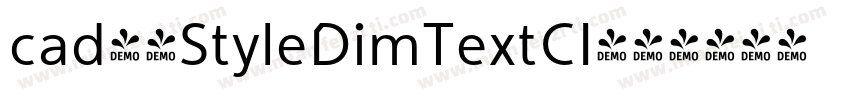 cad赫思StyleDimTextCI字体转换