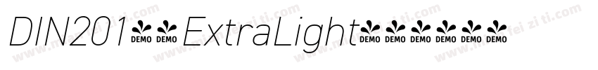 DIN2014-ExtraLight字体转换
