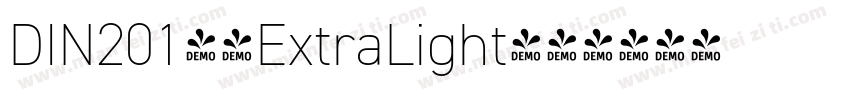 DIN2014-ExtraLight字体转换