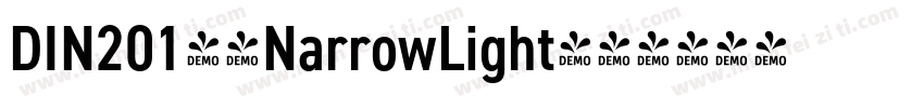 DIN2014-NarrowLight字体转换