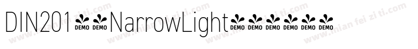 DIN2014-NarrowLight字体转换