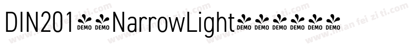 DIN2014-NarrowLight字体转换